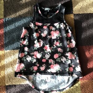 Almost Famous floral lace shirt